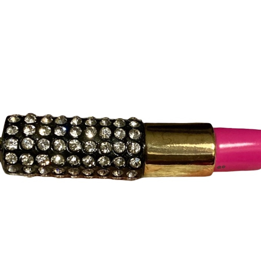 KeyChain Juicy Couture Pink Lipstick charm Bling - Picture 2 of 8